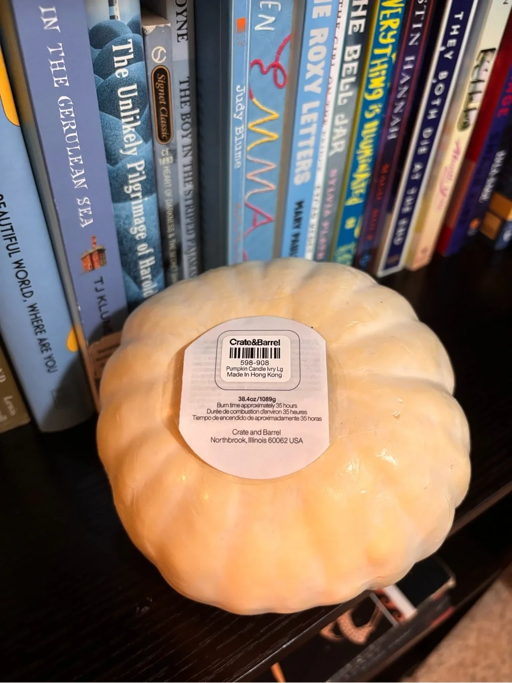 Vintage Crate & Barrel Pumpkin Candle